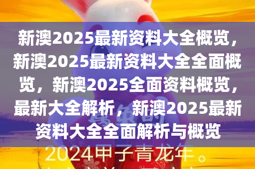 新澳2025大全正版免费资料,新澳2025大全正版免费资料，探索与揭秘